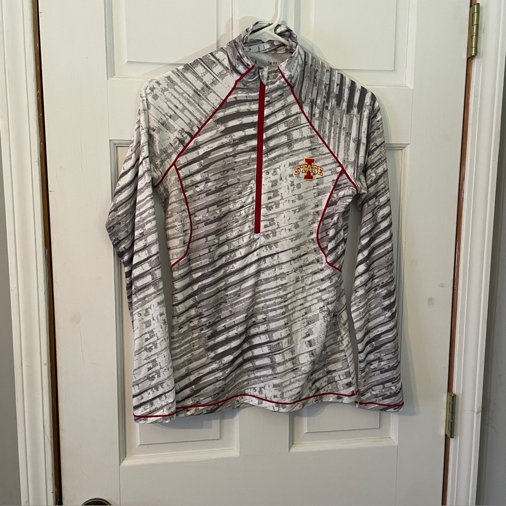 Women's Black lowa State Cyclones Magic
Ombre Quarter-Zip Raglan Jacket